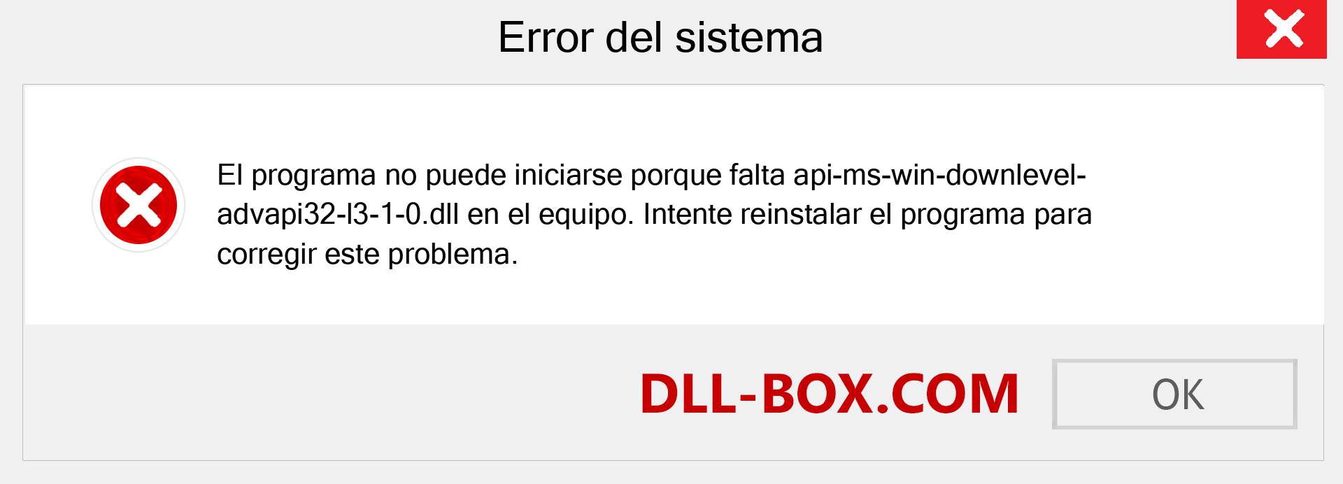 ¿Falta el archivo api-ms-win-downlevel-advapi32-l3-1-0.dll ?. Descargar para Windows 7, 8, 10 - Corregir api-ms-win-downlevel-advapi32-l3-1-0 dll Missing Error en Windows, fotos, imágenes